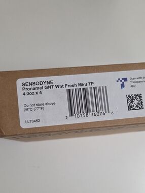Sensodyne Pronamel Fresh Mint Toothpaste 4-pack - White/Blue Label
